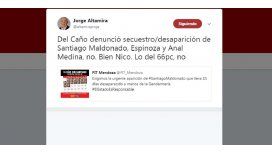 El tuit con el error de Jorge Altamira El tuit con el error de Jorge Altamira