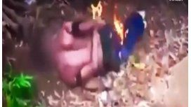 Prendieron fuego a un presunto violador Prendieron fuego a un presunto violador