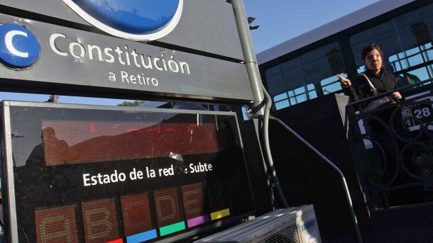 La línea C une las estaciones Constitución y Retiro<br>
