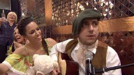 Payada de Jey Mammon con su bailarina que lo frena Payada de Jey Mammon con su bailarina que lo frena