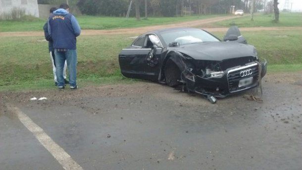 Así quedó el auto del hermano de Messi