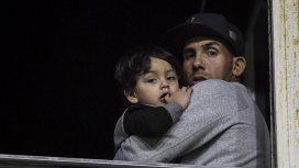 El tibio homenaje a Tevez en la Bombonera El tibio homenaje a Tevez en la Bombonera