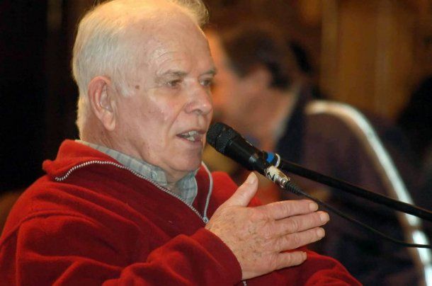 Jorge Julio López cuando declaró como querellante de Etchecolatz<br>