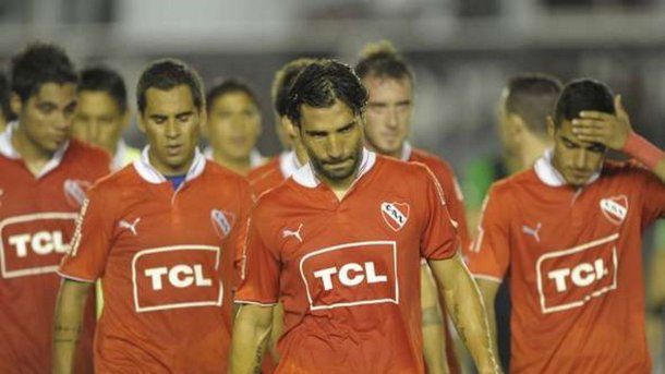 El Tecla Farías durante su fallido paso por Independiente