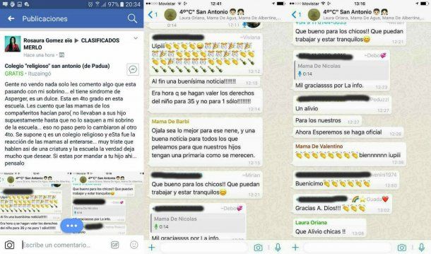 Las capturas fueron compartidas en Facebook y se volvieron virales