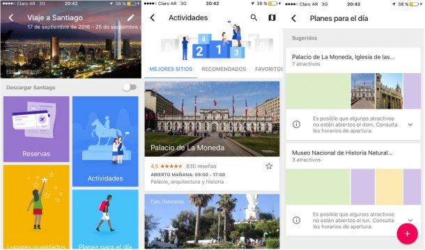 Google Trips en español<br>
