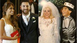 Las diferencias entre los casamientos de Messi y Maradona Las diferencias entre los casamientos de Messi y Maradona