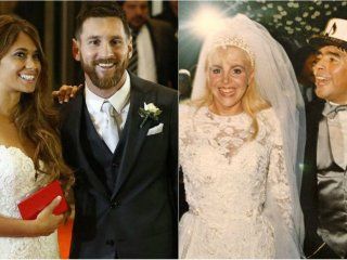 Las diferencias entre los casamientos de Messi y Maradona Las diferencias entre los casamientos de Messi y Maradona