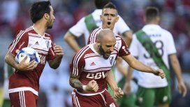 River se lo dio vuelta a Banfield en el Monumental y festeja River se lo dio vuelta a Banfield en el Monumental y festeja