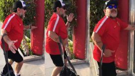 Sos Maradona y tu cuerpo lo sabe: el baile del 10 antes de entrar a trabajar Sos Maradona y tu cuerpo lo sabe: el baile del 10 antes de entrar a trabajar