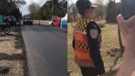 Una intervención insólita de la Policía Caminera se viralizó Una intervención insólita de la Policía Caminera se viralizó