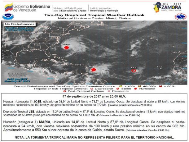 El huracán Lee también merodea la zona pero sin riesgos<br>