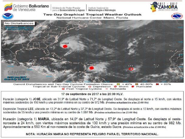A los habituales inconvenientes de Venezuela se le puede sumar la llegada de un huracán<br>