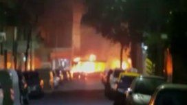 Se incendió un colectivo en Caballito Se incendió un colectivo en Caballito