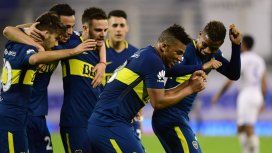 Fabra celebra junto a todo Boca Fabra celebra junto a todo Boca