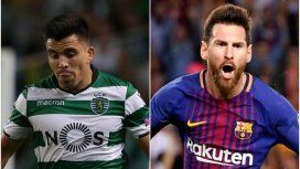 Marcos Acuña y Lionel Messi Marcos Acuña y Lionel Messi