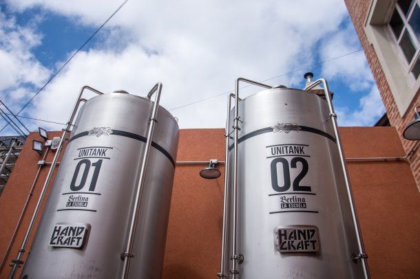 Los tanques de mil litros de birra