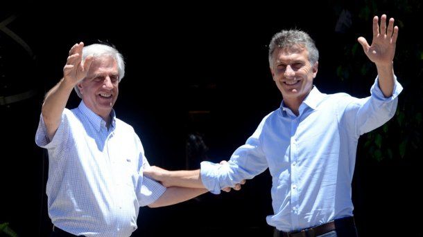 Tabaré Vázquez y Mauricio Macri