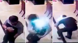 Un celular explota en el bolsillo de un hombre y provoca heridas en su rostro Un celular explota en el bolsillo de un hombre y provoca heridas en su rostro