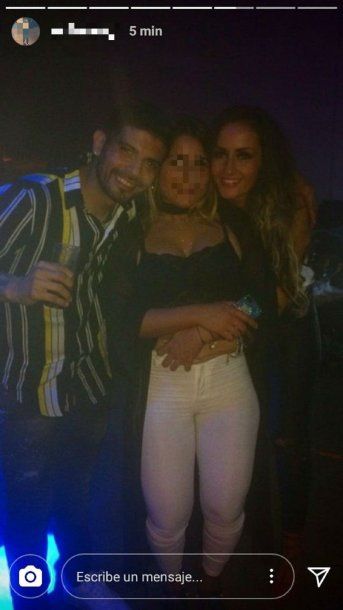 Ever Banega y su mujer Valeria Juan que el viernes último cumplió años<br>