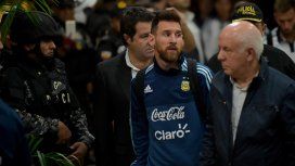 Lionel Messi al llegar a Ecuador Lionel Messi al llegar a Ecuador