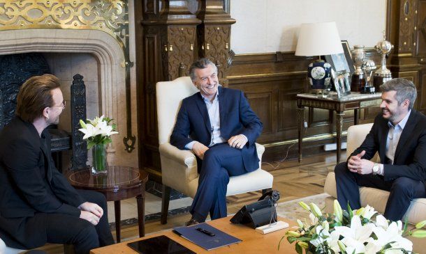 Mauricio Macri recibió a Bono