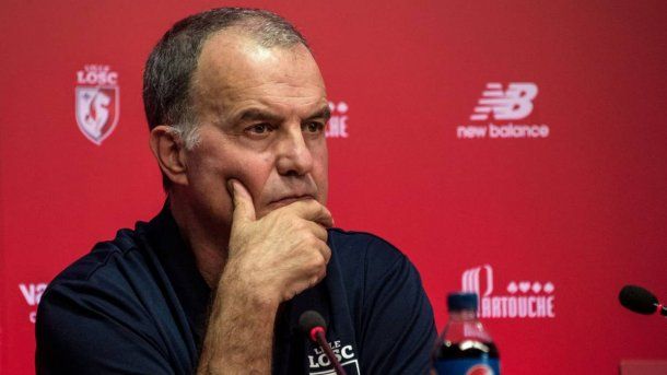 Marcelo Bielsa en conferencia de prensa<br>