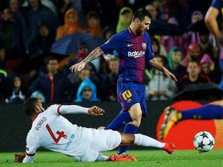 con un gol de messi de tiro libre, barcelona supero al olympiakos como local con un gol de messi de tiro libre, barcelona supero al olympiakos como local
