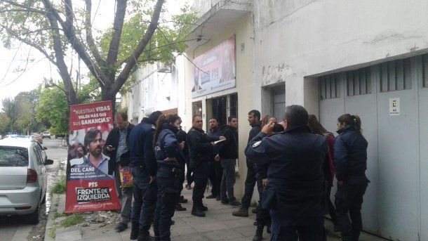 Así detuivieron a los candidatos del FIT<br>
