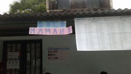 Solo Mamani, decía el cartel sobre la mesa jujeña Solo Mamani, decía el cartel sobre la mesa jujeña