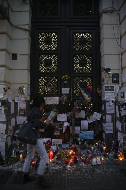 Santuario en la Morgue Judicial por Santiago Maldonado<br>