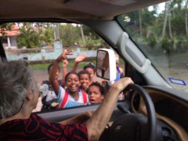 Sara en Brasil. Foto: cortesía de Soledad Arostegui