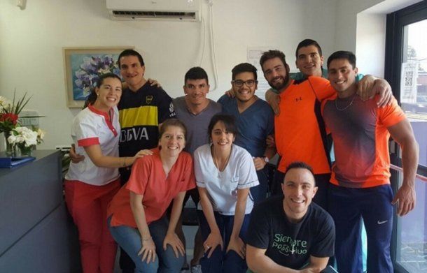 Francisco Ríos y Emanuel Godoy se reencontraron en un centro de rehabilitación en Paraná.