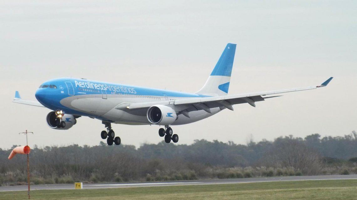 El vuelo venía de Río Gallegos