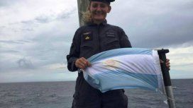 Krawczyk, de 35 años, la primera mujer submarinista del país Krawczyk, de 35 años, la primera mujer submarinista del país