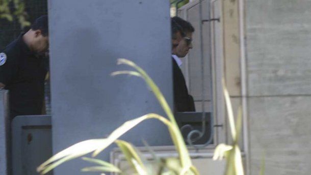 Diego Lagomarsino entrando el martes a los Tribunales Federales de Comodoro Py.