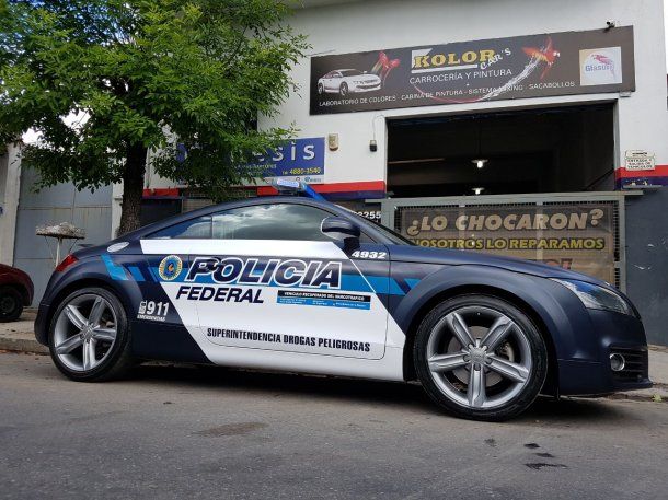 El Audi TT recuperado del narcotráfico que ahora será patrullero de la Policía Federal<br>