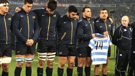 Homenaje de Los Pumas a los tripulantes del submartino San Juan - Crédito: @lospumas Homenaje de Los Pumas a los tripulantes del submartino San Juan - Crédito: @lospumas