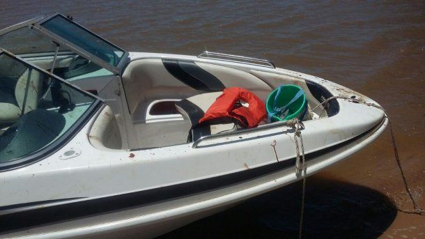 En esta lancha iba Matías Messi<br>