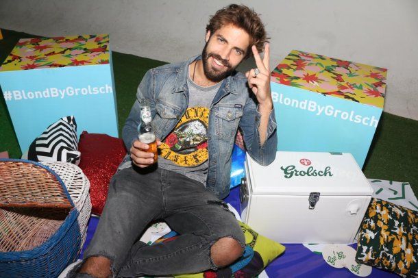 Benjamín Alfonso en el lanzamiento de Blond by Grolsch