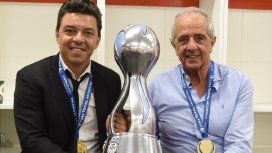 Gallardo y DOnofrio con la Copa Argentina - Crédito: @CARPoficial Gallardo y DOnofrio con la Copa Argentina - Crédito: @CARPoficial