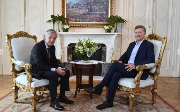 Mauricio Macri con Marcelo Longobardi