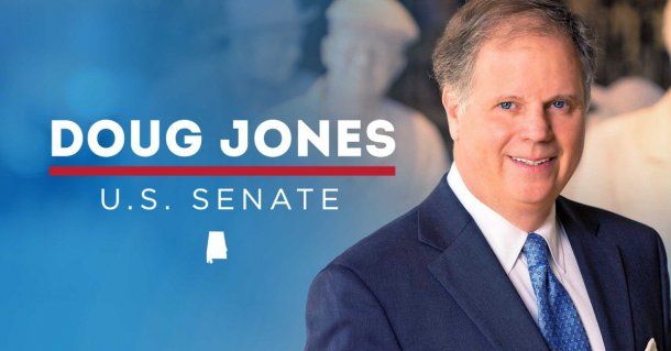 El flyer de campaña de Doug Jones