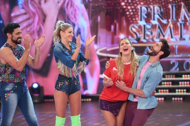 La alegría de Flor Vigna al consagrarse finalista<br>
