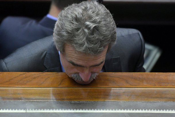 Agustín Rossi, jefe de la bancada del Frente para la Victoria<br>