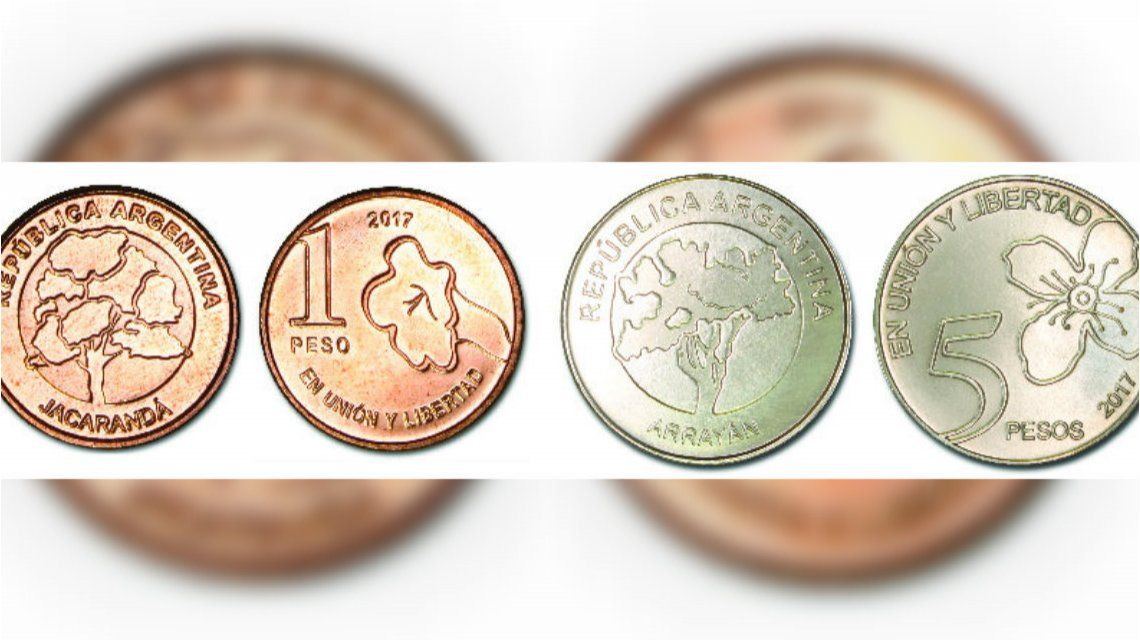 El Banco Central puso en circulación las monedas con árboles