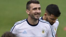 Lucas Pratto entrenando con la Selección durante la efímera era Bauza Lucas Pratto entrenando con la Selección durante la efímera era Bauza