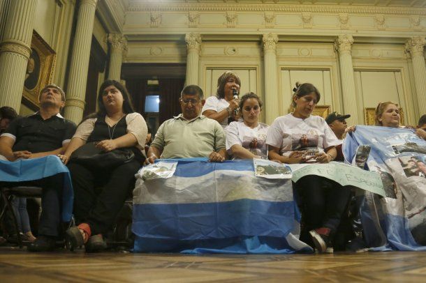 Familiares del ARA San Juan en el Senado