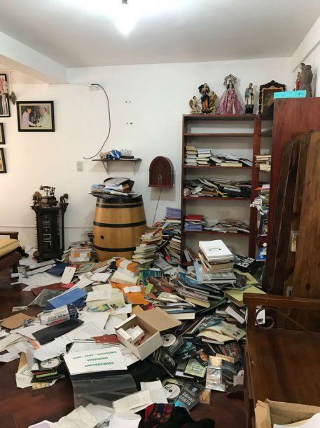 Destrozaron la casa de Sala durante el allanamiento<br>