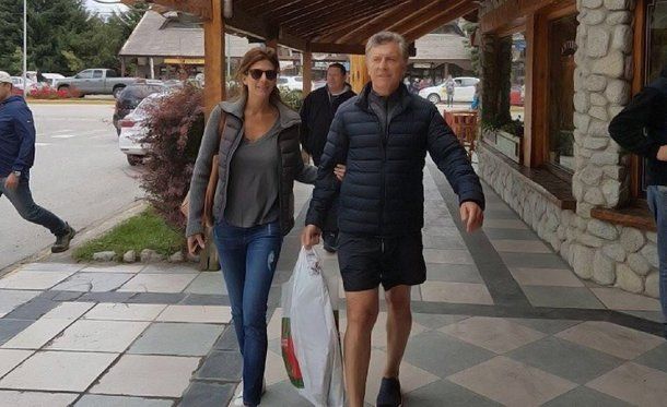Macri, de compras por Villa La Angostura<br>